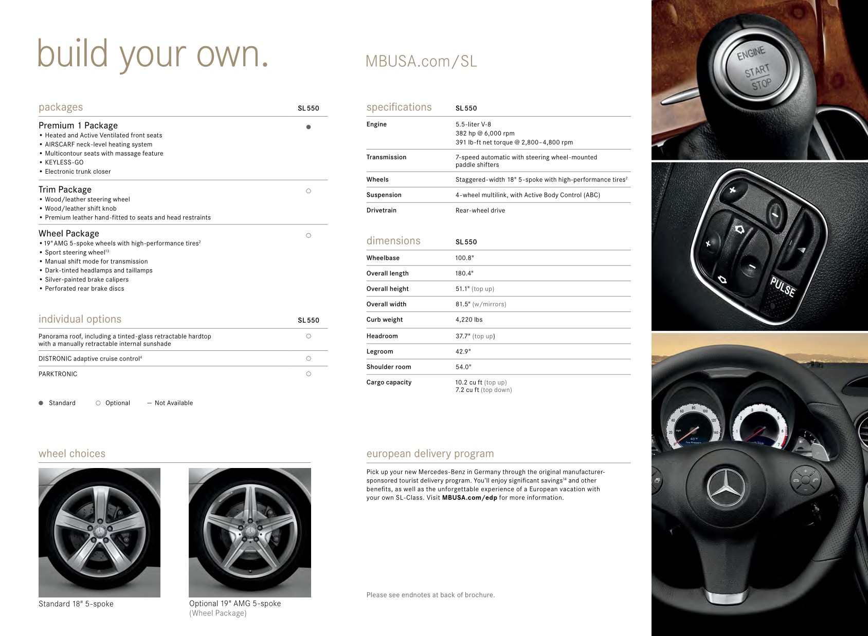 2012 Mercedes-Benz SL Brochure Page 20